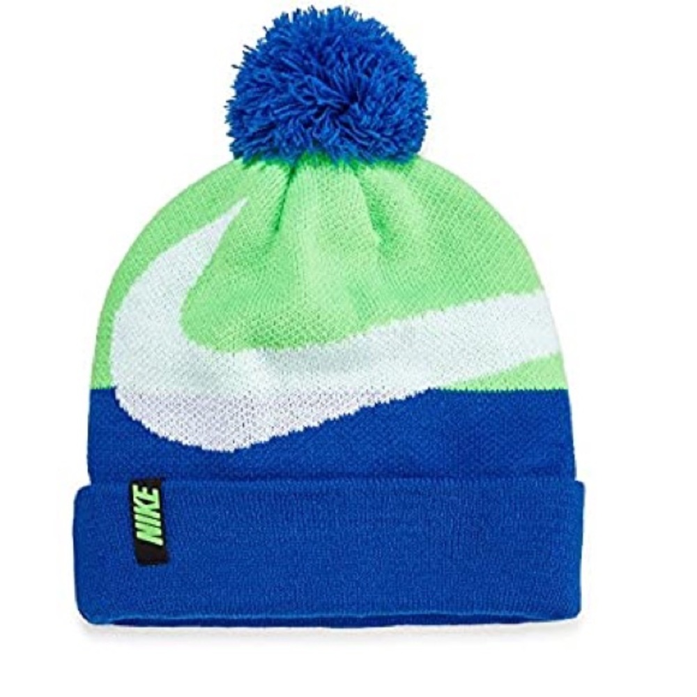 Nike Swoosh PomPom Knit Cuff NWT 8-20 Boys